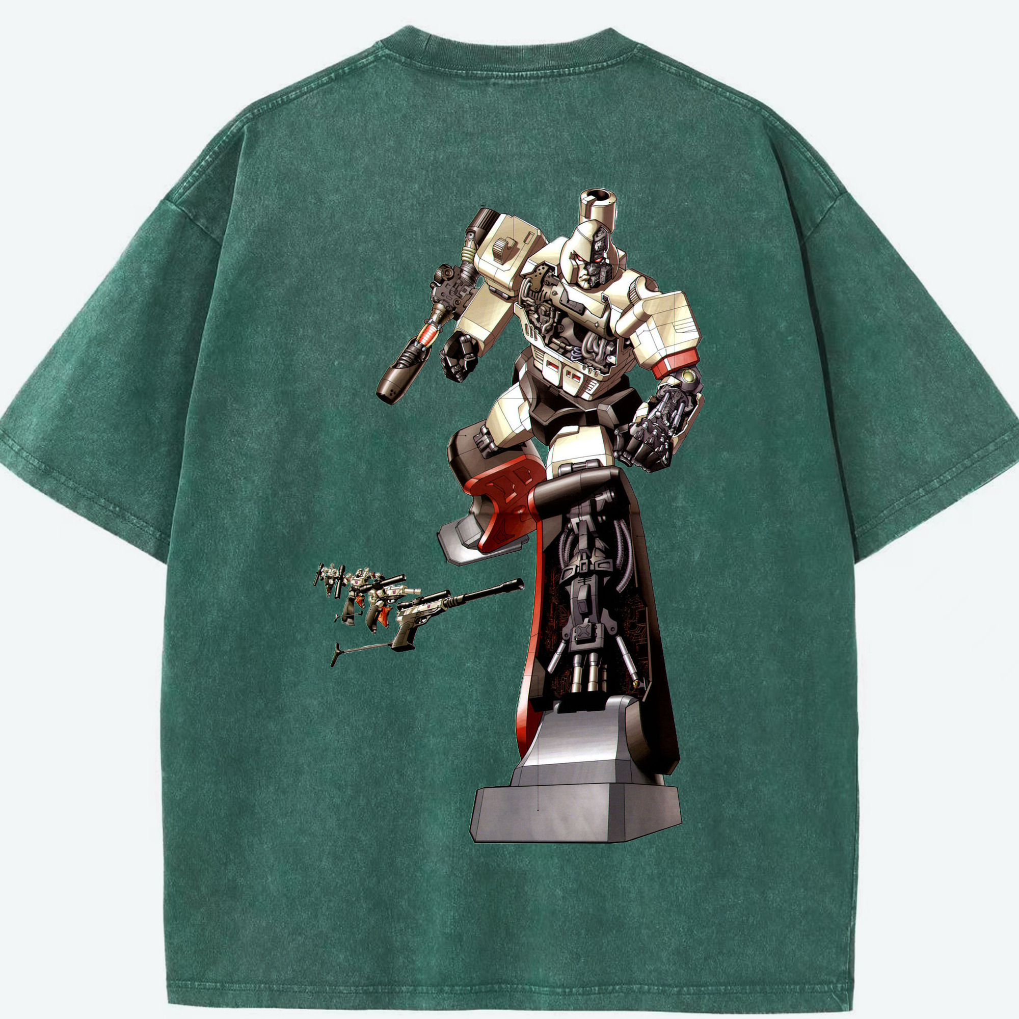（画像用）  綿100% ヴィンテージ風 半袖Tシャツ（背面プリント）